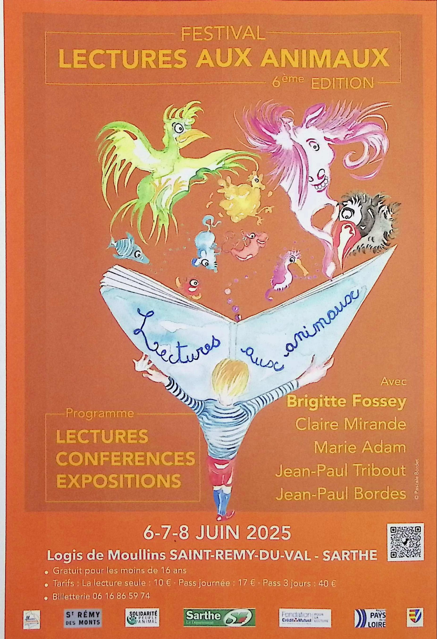 affiche festival lectures aux animaux 2025